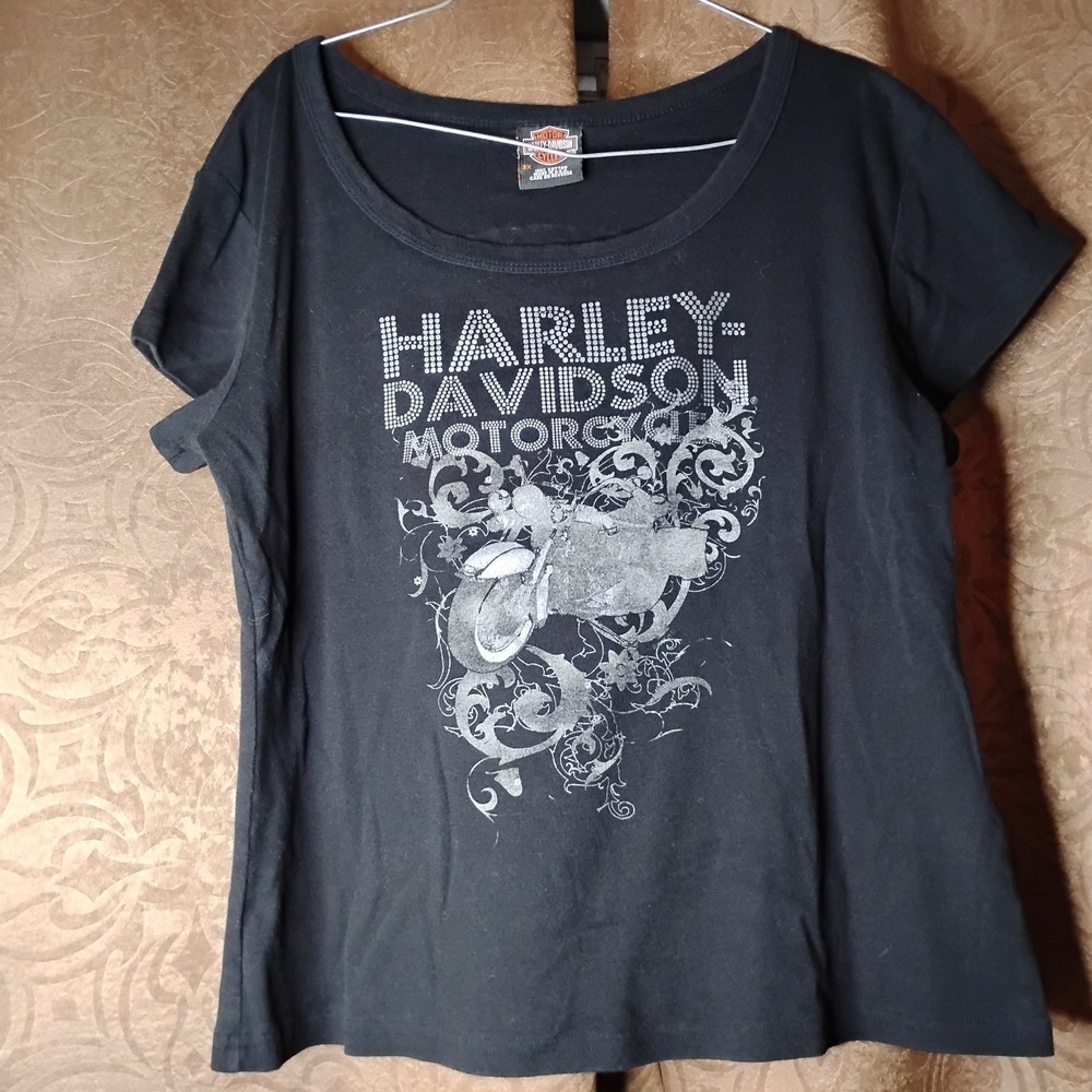 Harley Davidson 3X Black Shirt Longhorn Harley Davidson Grand Prairie Texas -8